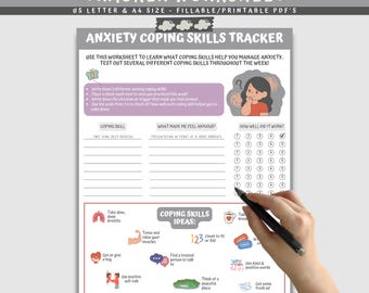 Scheda di monitoraggio delle strategie di gestione dell'ansia per bambini (download digitale)