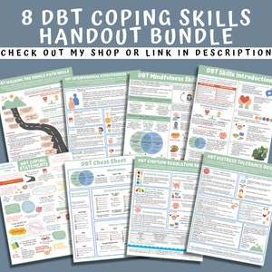 DBT Zwischenmenschliche Wirksamkeit Coping Fähigkeiten Handout Poster, Dialektische Verhaltenstherapie, Beratung Psychische Gesundheitstherapeut Drucke Bild 9