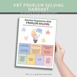 DBT Problem Solving Handout: Emotion Regulation Skills (PDF Download)