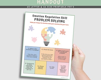 DBT Problem Solving Handout: Emotion Regulation Skills (PDF Download)