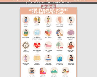 Grounding Strategies Chart for Kids & Teens: Calming Techniques (PDF Download)