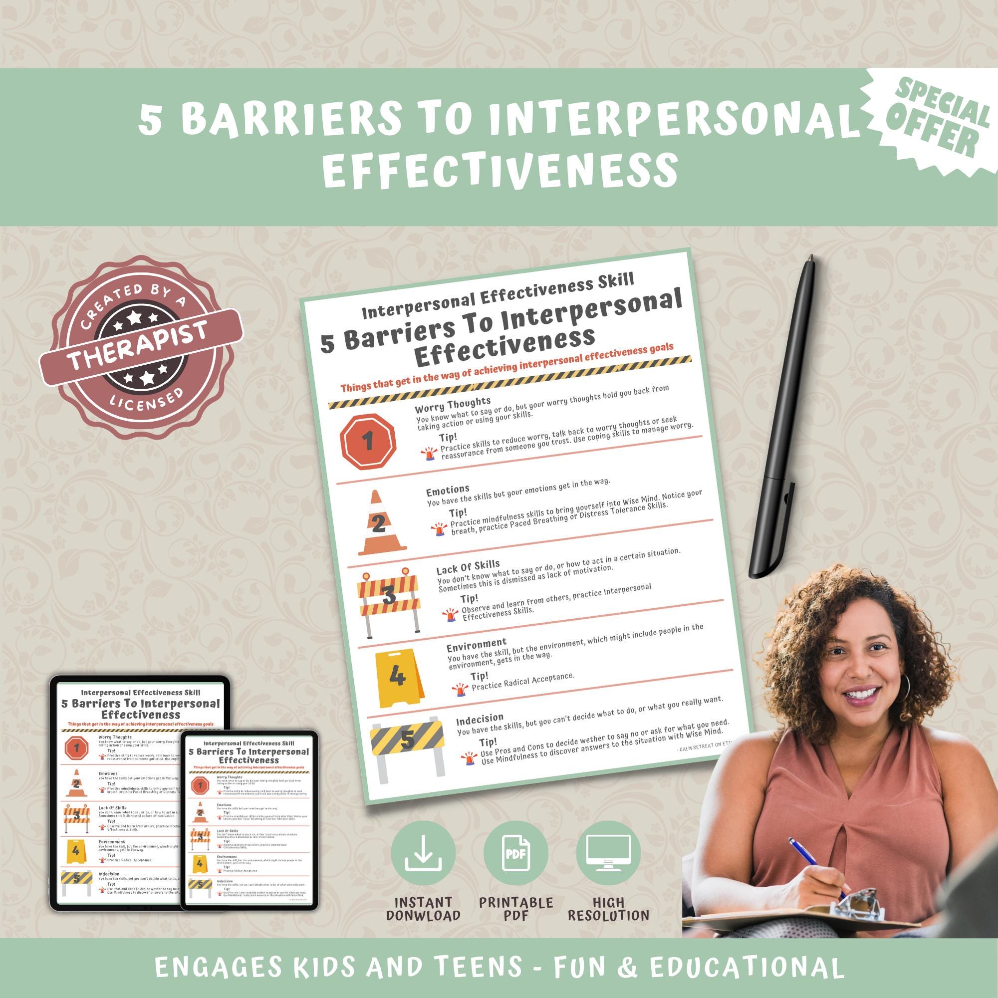6 DBT Interpersonal Effectiveness Skills \u0026 Journal Prompts – Eliza Blooms, image size:2000x2000