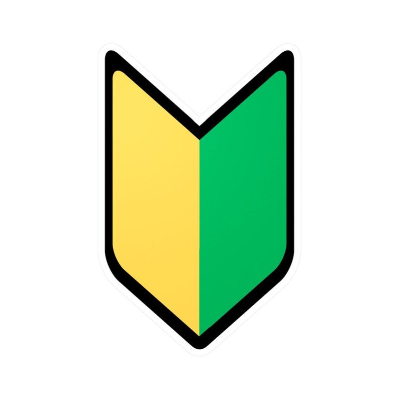 Japanese Beginner Mark for Driving Decal Sticker Wakaba Mark JDM Etsy