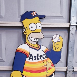 Houston Astros Homer Simpson Baseball Jersey -  Worldwide  Shipping