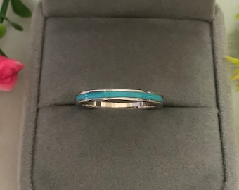 Colorful enamel ring, Gold enamel ring, Multicolor enamel rings, Enamel Stacking Ring, Multicolor enamel band ring, 925 Sterling Silver