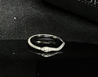 14k Gold Snake  Ring - dainty ring - Stacking Ring - Serpent ring - Dainty Snake Ring - Christmas Ring - Unisex Ring - Snake Jewelry -