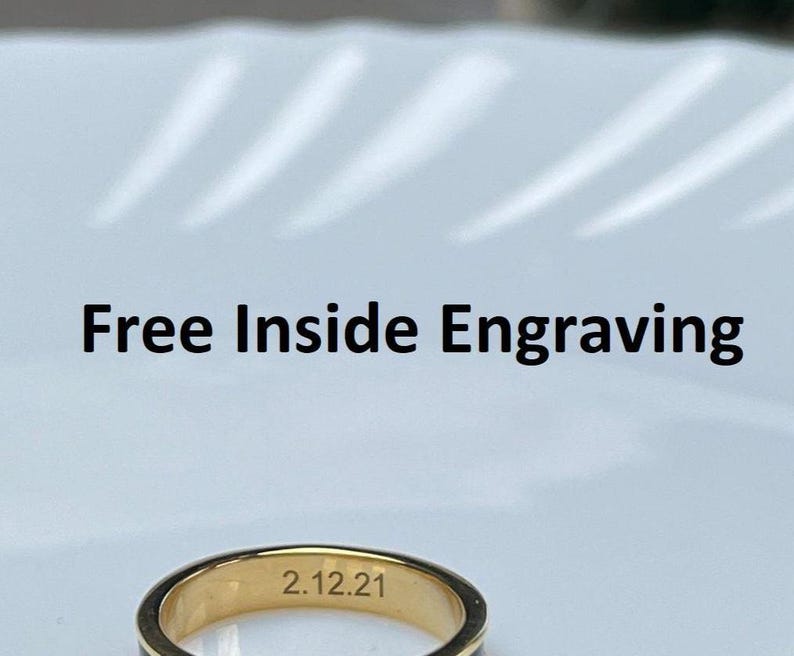 Fuck Off Band Ring Custom Word Engraved Ring Personalized Band Ring 