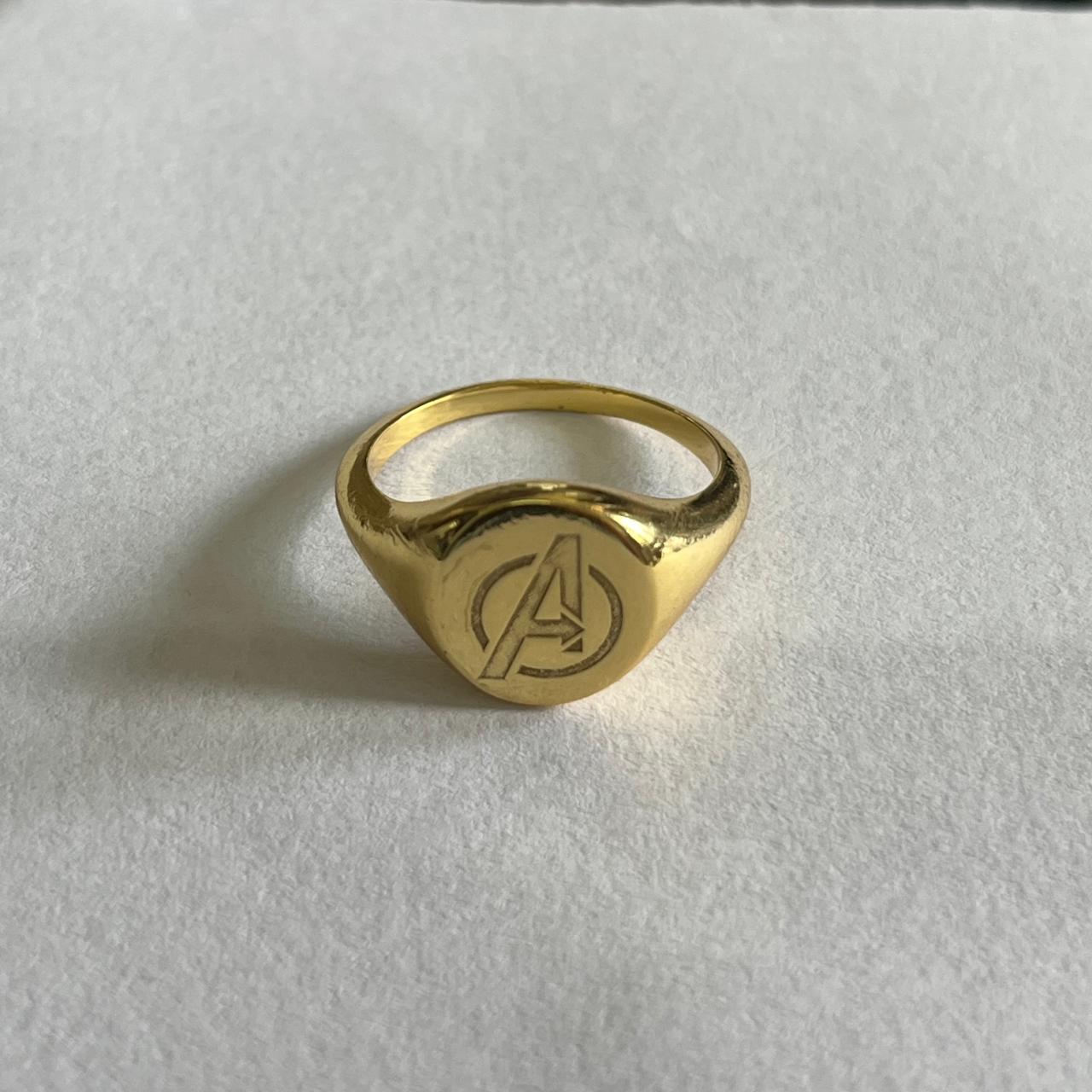 Avengers Signet Ring – Superhero Logo Engraved Jewelry – Marvel Fan ...