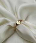 Custom Oval Signet Ring - Dainty Engraved Initial Ring - Personalized Gold Pinky Ring - Christmas Gift - Personalized Mini Ring - Mom Gifts product logo