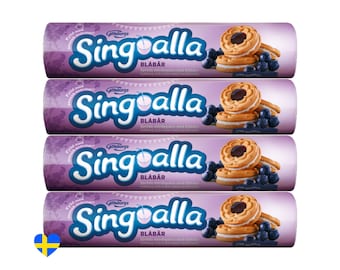 4 Rolls of Göteborgskex Singoalla Blueberry Cookies, Fika, Godis, Kakor, Scandinavian Biscuits, Swedish Food, Gifts