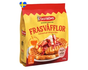 Ekströms Frasvåfflor Wafelmix, Zweedse wafels, 420g (14,81 oz), Zweedse Fika, Scandinavisch eten, Zweedse wafelmix, Zweden, Geschenken