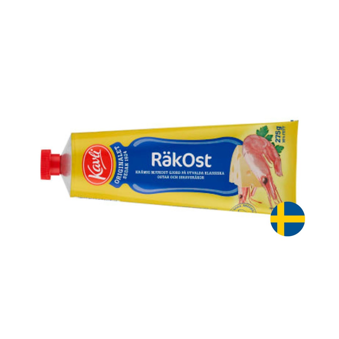 Kavli Shrimp Cheese Spread, Soft Cheese Tube, Scandinavian Mjukost, Reke Ost, Räkost, Nordic