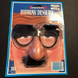 Funny Mask Glasses Fake Nose and Mustache Disguise Mixed Media by