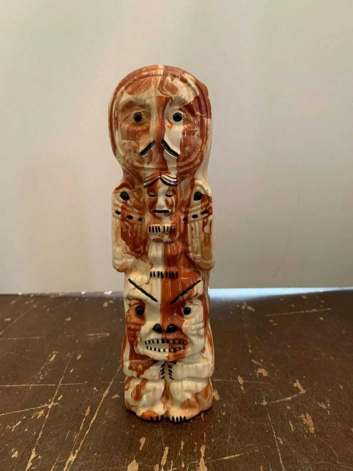Vintage Samboree Alaska Clay Pottery Totem Pole