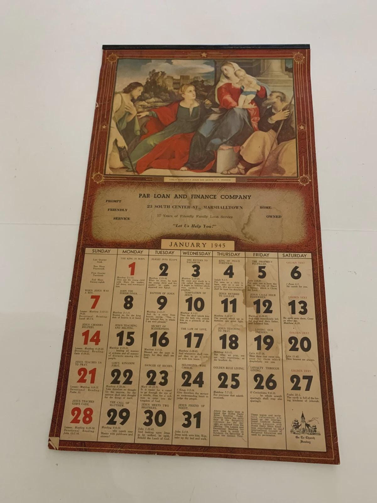 1945 calendar - Etsy 日本