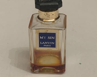 Vintage Lanvin Paris My Sin Perfume Bottle