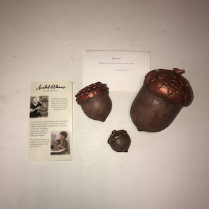 2010 Set of 3 Acorn Sculptures by Isabel Bloom