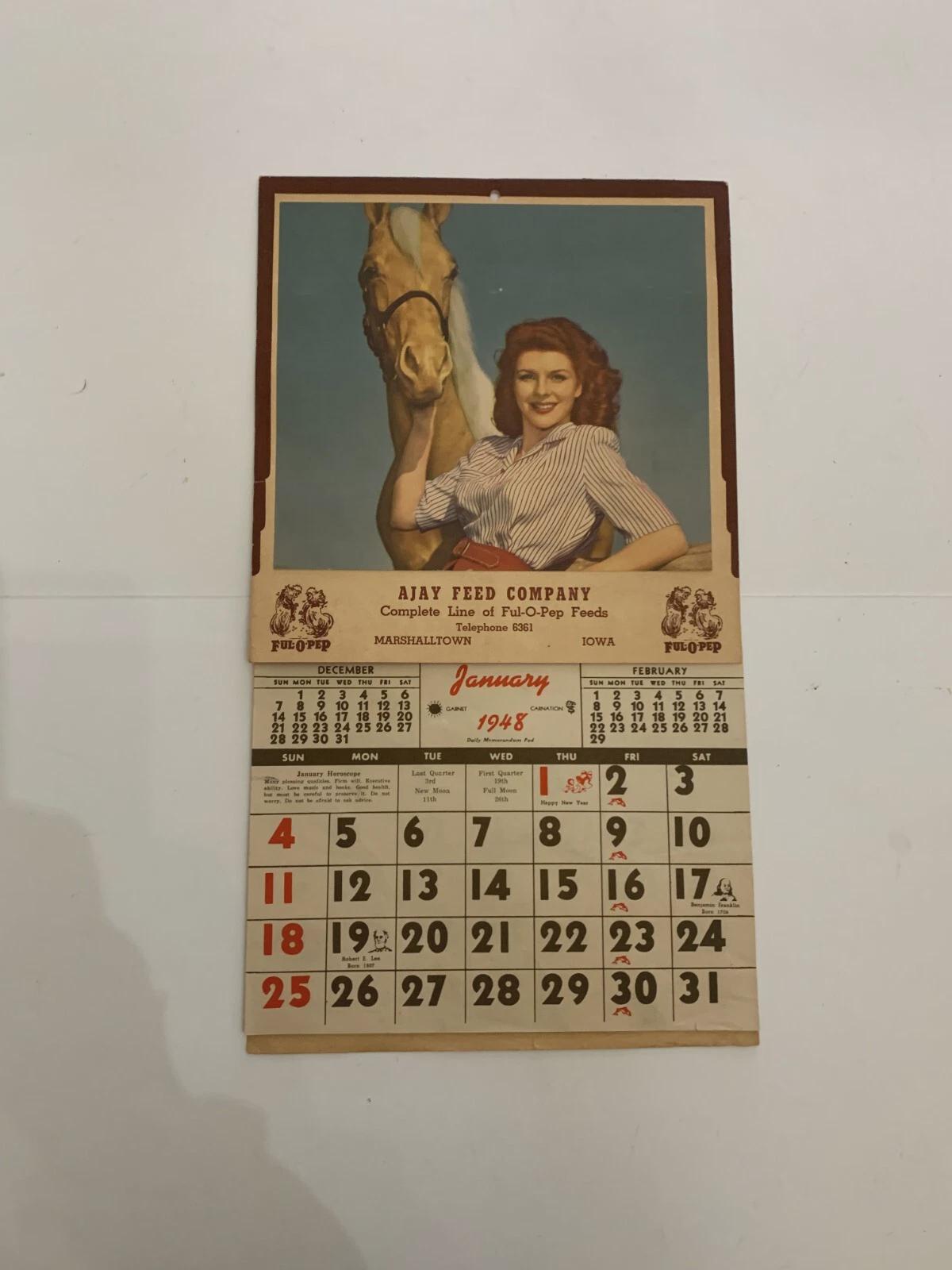 1948 Calendar - Etsy
