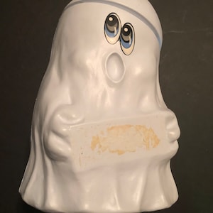 1989 Halloween Mars Candy Blow Mold Ghost Snoephouder