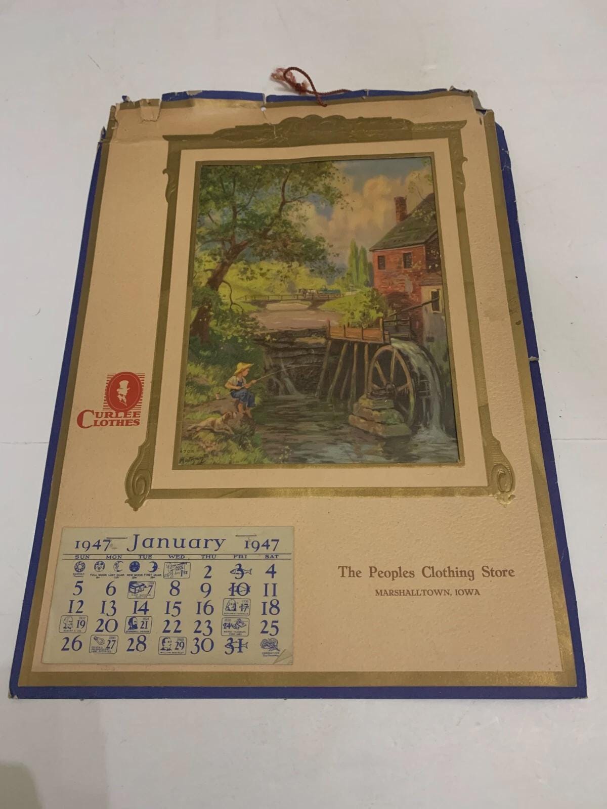 Vintage 1947 calendar - Etsy 日本