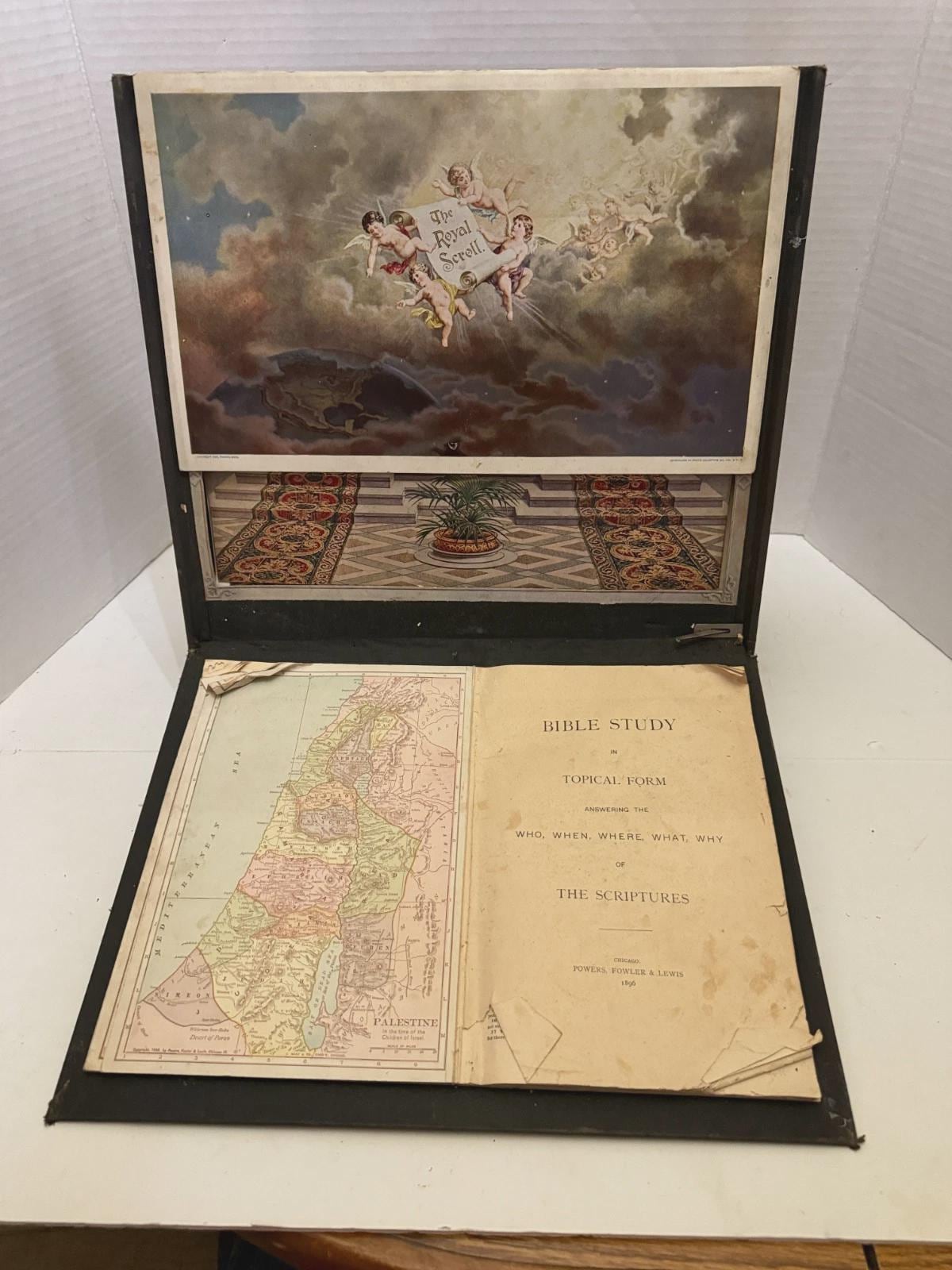 Rare 1896 the Royal Scroll Bible Study - Victorian Mechanical ...
