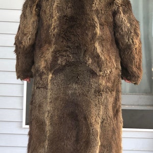 c. 1920s Gordon and Ferguson St. Paul Men's Raccoon Fur Coat Ivy League Football Fan Size Large