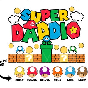 Super Daddio Bundle SVG PNG, Happy Father&#39;s Day Svg, Cut Files, Funny Dad SVG, Fathers Day Svg, Digital and Instant Download