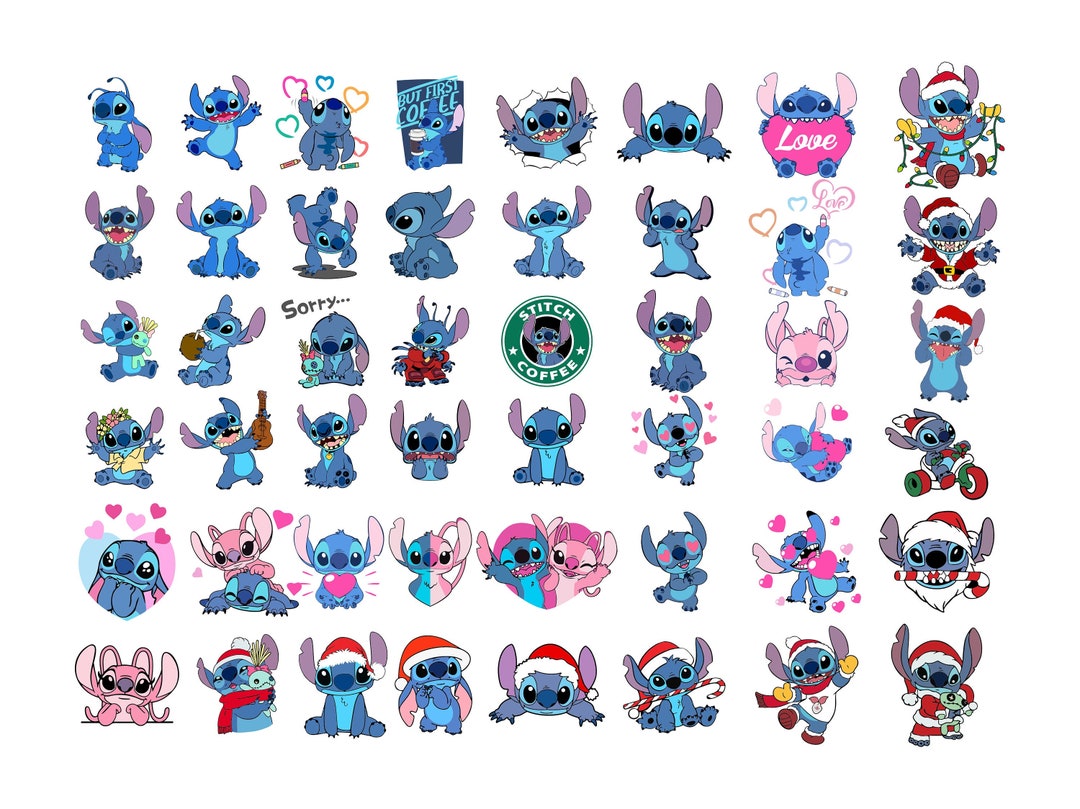 Stitch SVG Files for Cricut, Stitch Svg Bundle, Printable Sticker, Cut ...