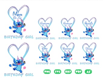 Bundle Of The Birthday Girl SVG, Family Vacation Png, Birthday Png, Family Matching Birthday Png, Birthday Matching, Magical Kingdom Png