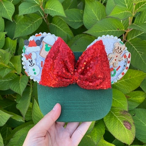 Children&#39;s Mickey Mouse Inspired Christmas Visor with Ears