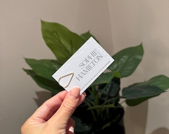 Tarjetas de lugar de boda personalizadas: diseño minimalista moderno