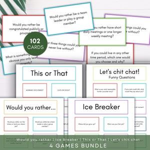 Conversation Cards, Conversation Starters, Get to Know You Questions, Work Icebreaker Games, Icebreaker Game, Family Dinner Card For Parties