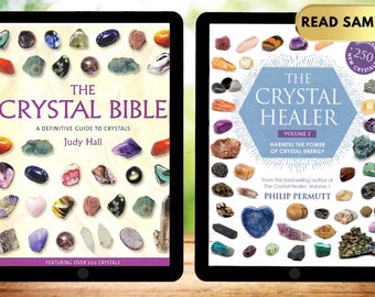 The Crystal Bible (Judy Hall) & The Crystal Healer (Phillip Permitt), full colour, PDF and EPUB for Ipad, Iphone, Mac, Computer