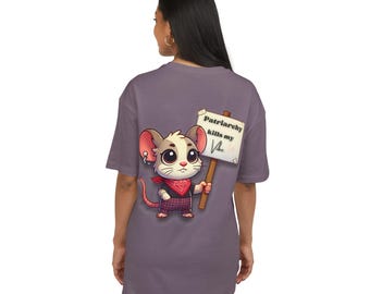 Empowering Unisex Oversize Tee - Patriarchy Kills My Vibe, Casual T-Shirt, Social Justice Apparel, Gift for Activists, Statement Wear