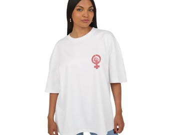 Empowering Feminist Box Tee, Unisex Graphic Tee, Woman Up T-Shirt, Stylish Casual Wear, Perfect for Feminist Events, Gifts for Women
