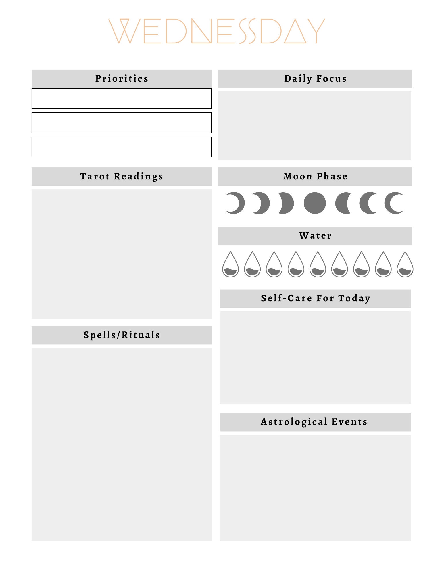 Witchy Planner, Spellbook, Witchy Dark Mode Digital Undated Planner ...