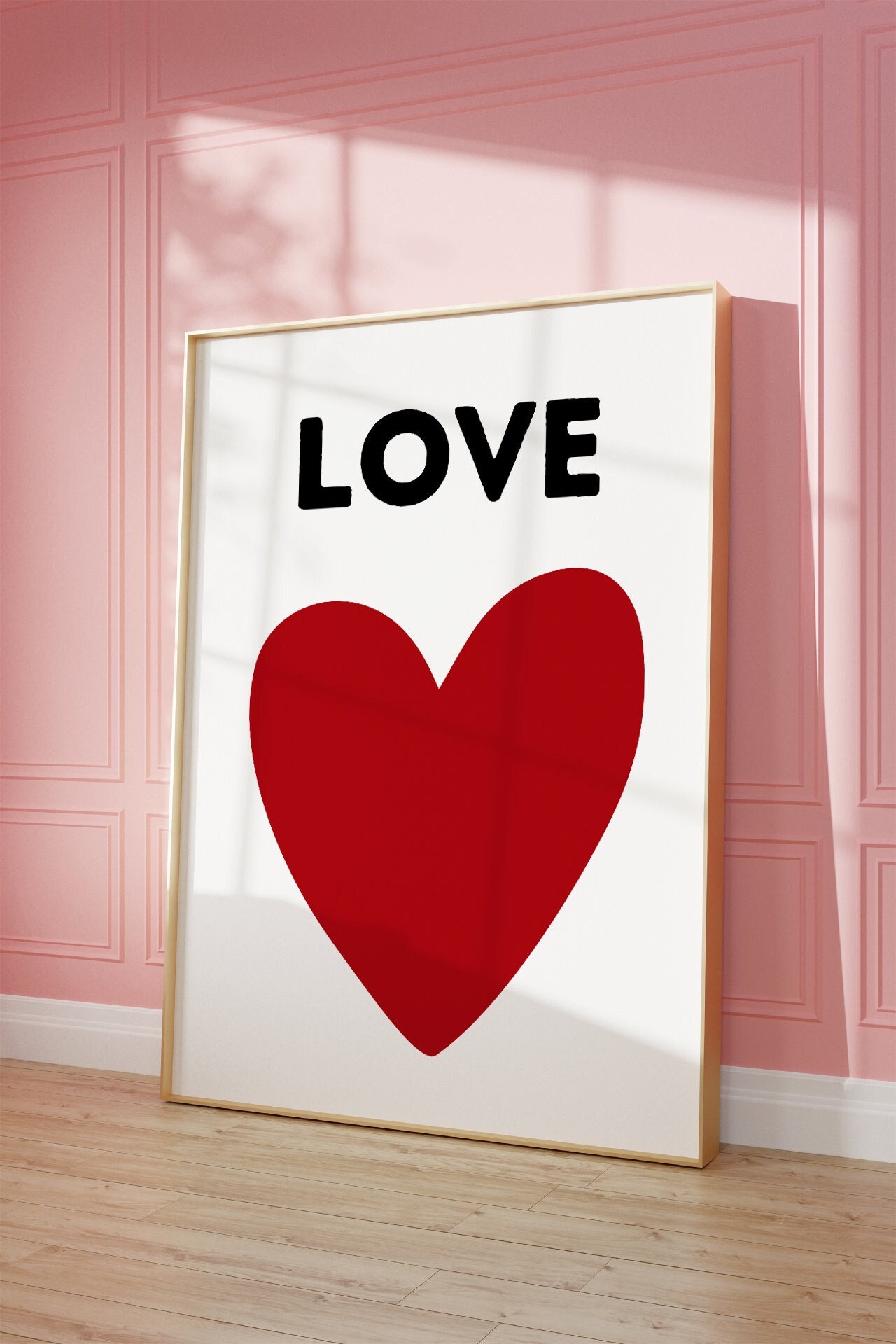 Love Heart Home Decor Print - Etsy