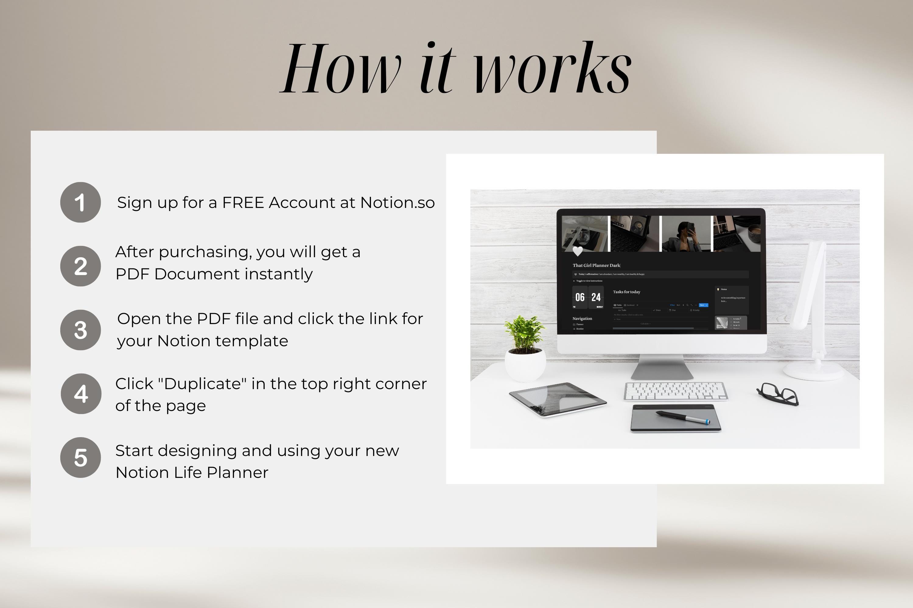 2025 Notion Life Planner Template Notion Planner for 2025 All in One ...