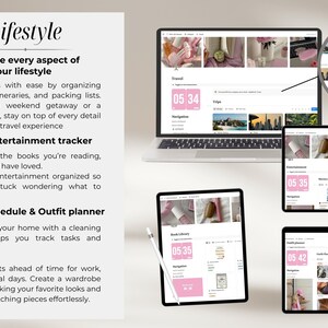 Pink That Girl Notion Template Life Planner, All in One Notion Planner Digital Planner, Aesthetic Pink Pilates and Matcha Notion Template