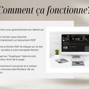 Notion planner on desktop