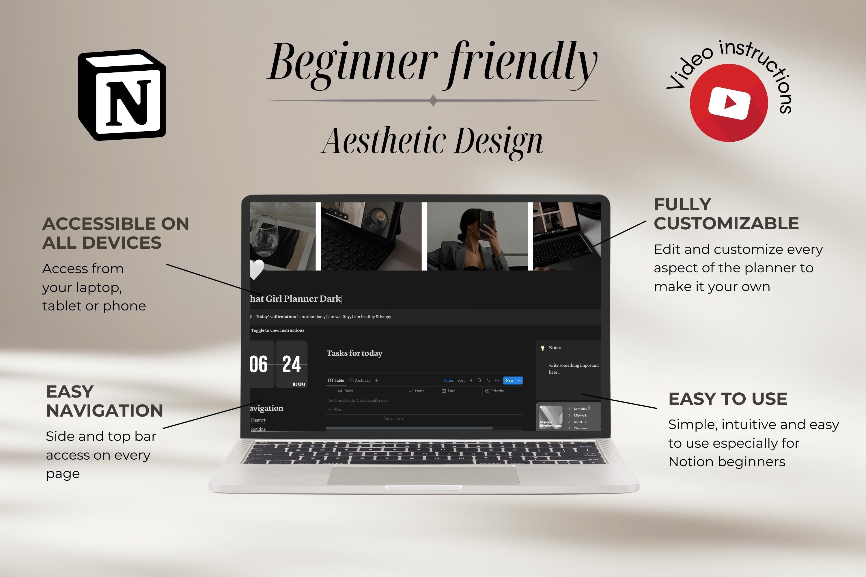 2025 Notion Life Planner Template Notion Planner for 2025 All in One ...