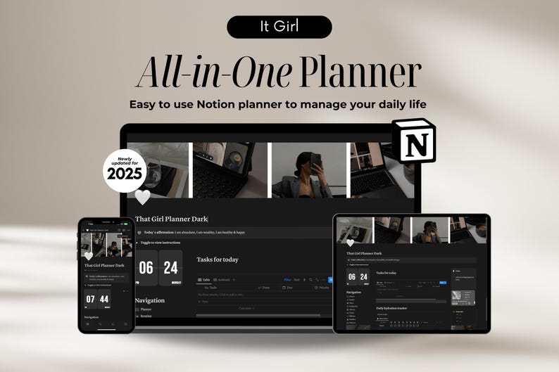 2025 Notion Life Planner Template Notion Planner for 2025 All in One ...