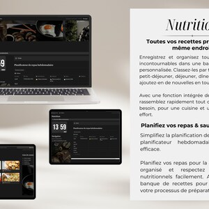 Notion planner on laptop and tablets