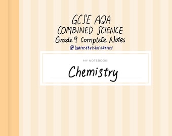 Apuntes completos de Química (Ciencias Combinadas) de GCSE AQA, Grado 9