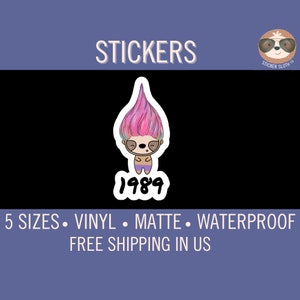 Trolls Printed Birthday Stickers Water Bottle Address Favor Labels Per –  Virginia Design Shop