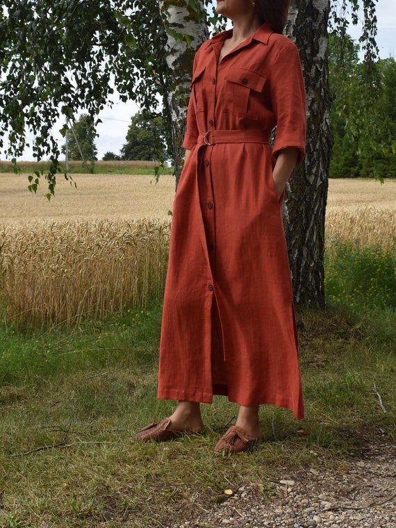 Robe saharienne longue hotsell
