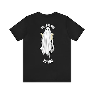 Funny Halloween Ghost Boo Hoo Unisex Jersey Short Sleeve Tee
