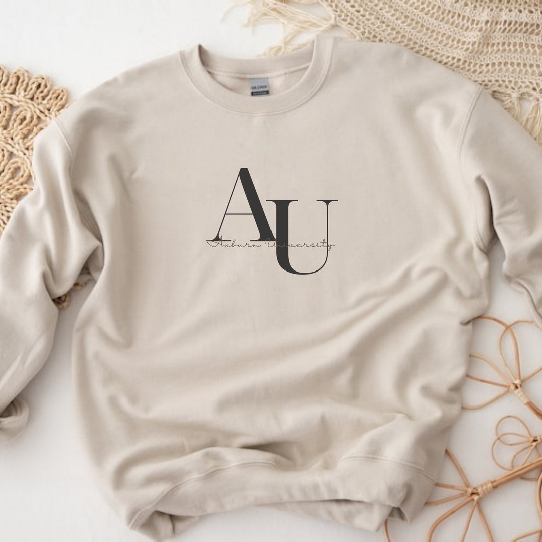 Auburn University Sweatshirt, AU Crewneck, Neutral College Pullover - Etsy