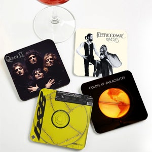 Music Album Cover Coaster Set