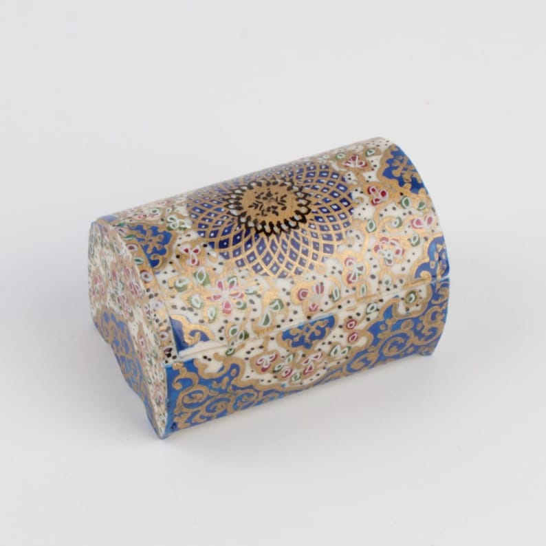 Handmade Camel Bone Trinket Box: Persian Miniature Art Jewelry Box 3